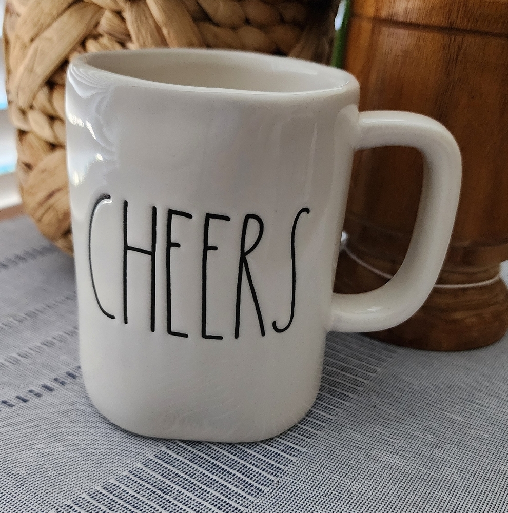 RAE DUNN Cheers Coffee Mug